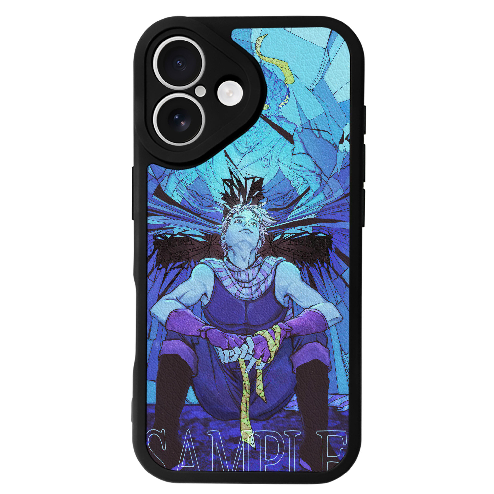 （画像用） ジョジョの奇妙な冒険 JoJo's Bizarre Adventure 【iPhone 16シリーズ対応】シリコンスマホケース（レザー調） 材質：シリコン
